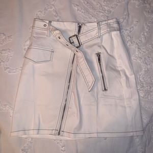 Mikayla mini skirt white